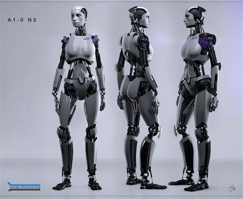 A1 0 N3 Views By Jasonmartin3d On Deviantart Female Robot Robot