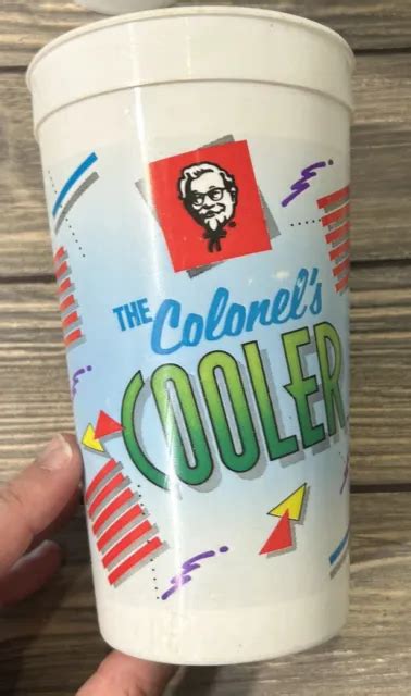 Vintage Kfc Kentucky Fried Chicken The Colonels Cooler Pepsi Plastic Cup 12 74 Picclick