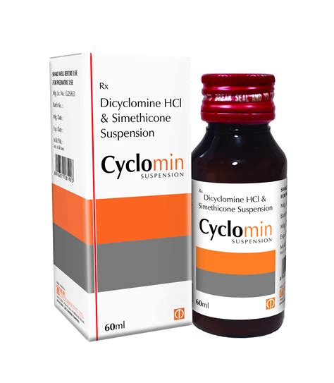Dicyclomine Hcl And Simethicone Suspension Packaging Size 60 Ml