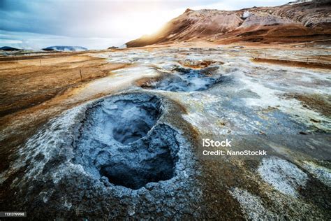 Krafla Geothermal Of Hverir Namafjall In Iceland Stock Photo Download
