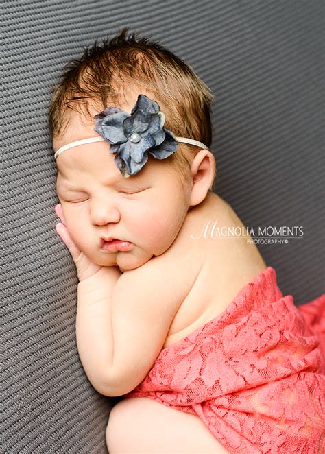 Newborn Baby Girl Photo Session Montgomery County Magnolia Moments