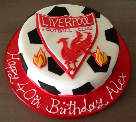 More fun with this football cake for my cousin's daughter's 7 year old son, who had a football party. Liverpool football cake | cakes | Pinterest | Cake, Soccer ...