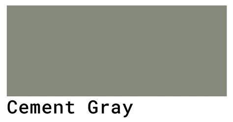 Cement Gray Color Codes The Hex Rgb And Cmyk Values That You Need
