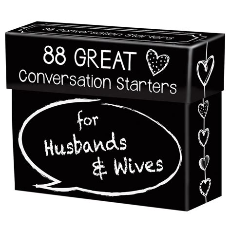 Romantic Antics For Men And Women Too 88 Great Conversation Starters For Husbands And Wives