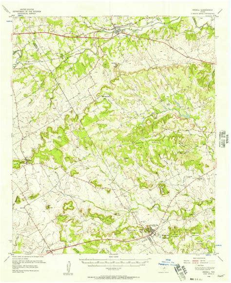 Iredell Texas 1956 1957 Usgs Old Topo Map Reprint 15x15 Tx Quad