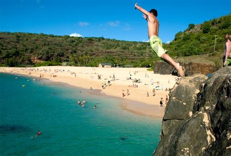 Would You Do It Cliff Jumping On Oahu Travel Mindset