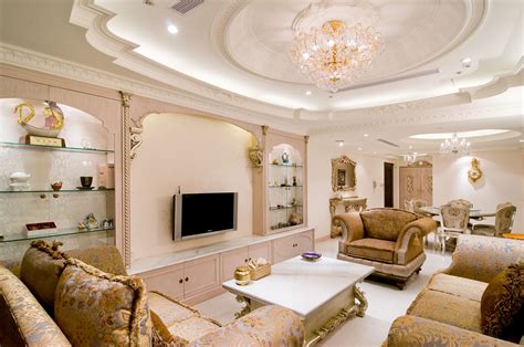 Beautiful Ceiling In The Living Room Wallpapers And Images Wallpapers