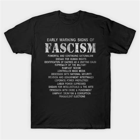 Early Warning Signs Of Fascism Early Warning Signs Of Fascism T