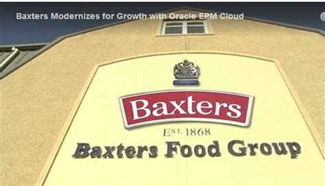 Baxters Modernizes For Growth With Oracle Epm Cloud