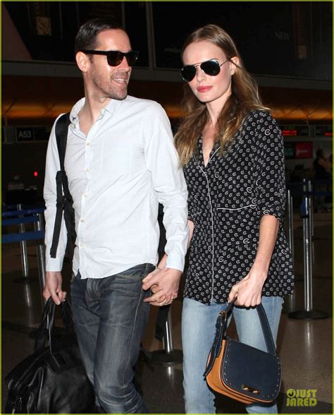 Kate Bosworth And Michael Polish Hold Hands For South Korea Flight
