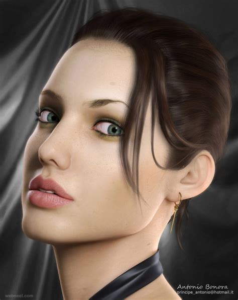 Angelina Jolie 3d Celebrity Character Design 12