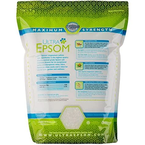 Ultra Epsom Minerals And Salts Premium Salt Coarse 25 Lb Bag Beauty Ebay