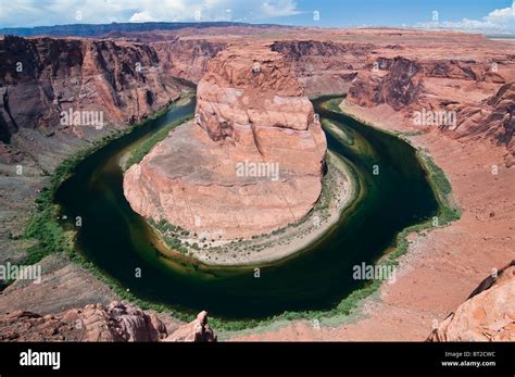 Horseshoe Bend Of The Colorado River Page Arizona Usa Stock Photo