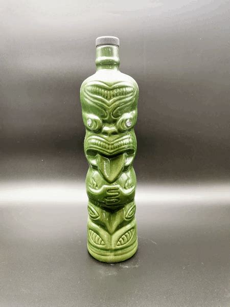 Vintage Ti Toki Liqueur Tiki Bottle Totum New Zealand