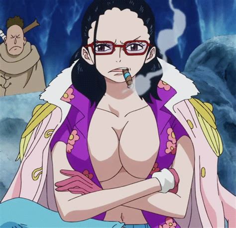 Smoker One Piece Tashigi One Piece Animated Animated  Lowres