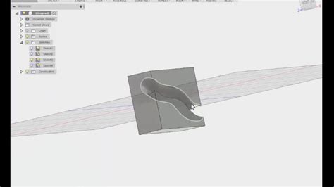 Autodesk Fusion 360 Tutorialhow To Do Sweep Cut In Autodesk Fusion