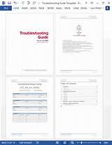 Troubleshooting Guide Template Excel Images