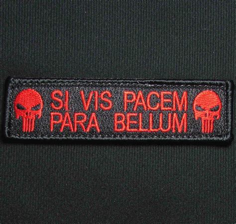 A page for describing quotes: SI VIS PACEM PARA BELLUM PUNISHER TACTICAL ARMY MORALE ...