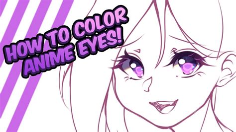 Tutorial How To Color Anime Eyes Youtube
