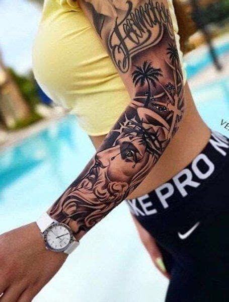 24 Popular Sleeve Tattoos For Women Feminine Tattoo Sleeves Hand