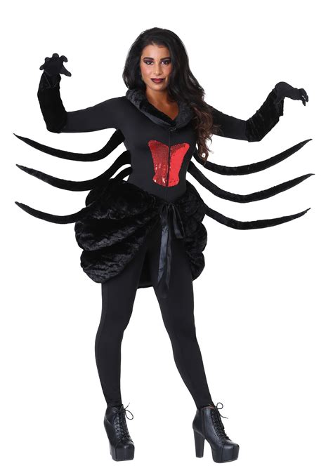 Black Widow Spider Costume For Women Bug Costume Hallowen Costume
