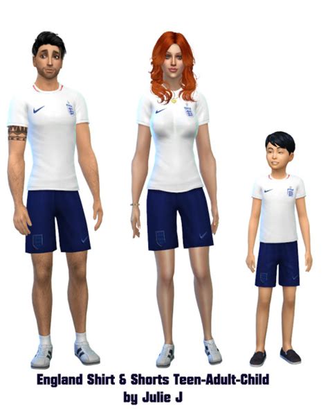 England Soccer Shirt And Shirts At Julietoon Julie J The Sims 4 Catalog