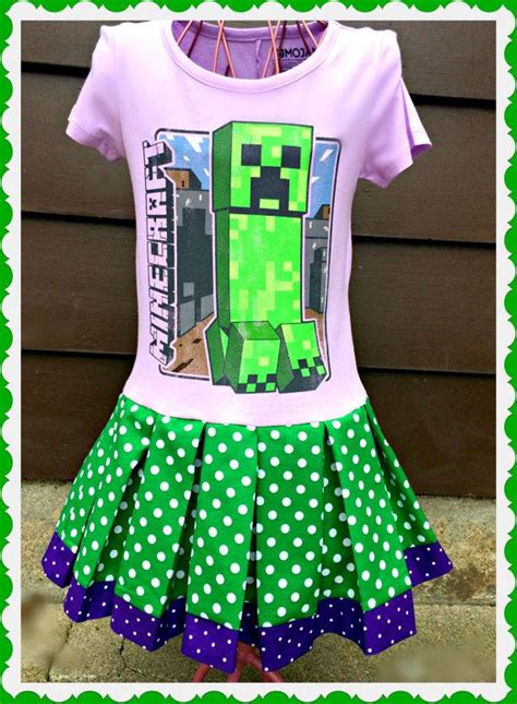 Girls Minecraft Dress Girls Girls Mine Craft 45 66x 78 1012 And 14