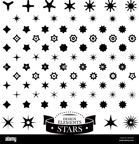 Set Of Different Stars Stock Vector Image And Art Alamy