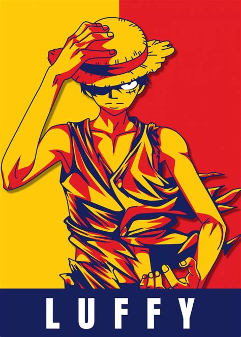 Luffy Poster By Introv Art Displate Luffy Posters Art Prints