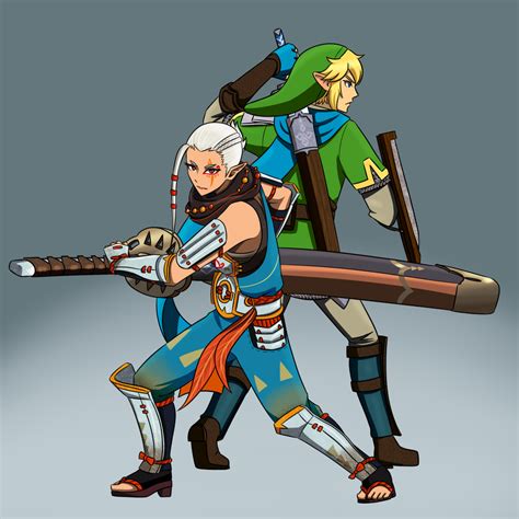 Link And Impa By Silent Shanin On Deviantart