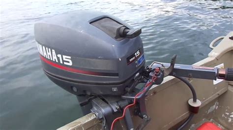This is the two stroke outboard motor series developed mainly for commercial use such as on fishing and passenger vessels. 1997 Yamaha 15 HP 0n 1448 Jon boat. - YouTube
