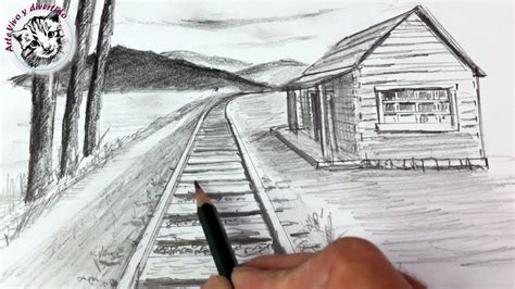 Como Dibujar Un Paisaje En Perspectiva De Un Punto Muy Facil Y Paso A