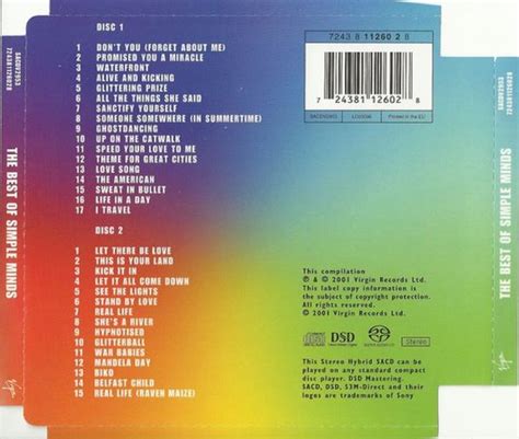 The Best Of Simple Minds Sacd Hybridestereo Simple Minds Cd