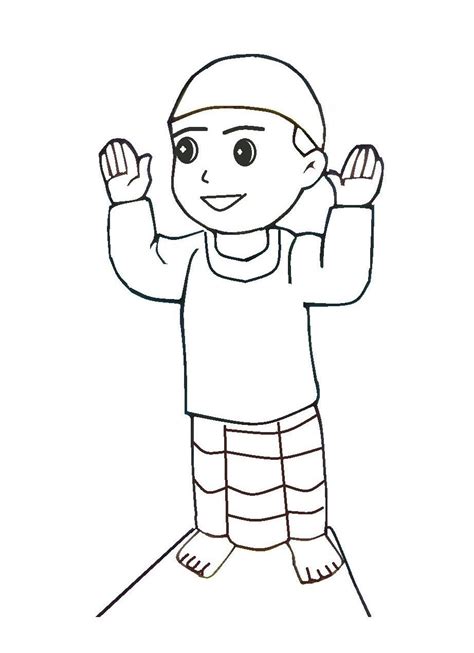 Gambar mewarnai gambar muslim click kartun muslimah diwarnai di via rebanas.com. Mewarna Gambar Kartun Anak Muslim Sedang Solat | Azhan.co ...