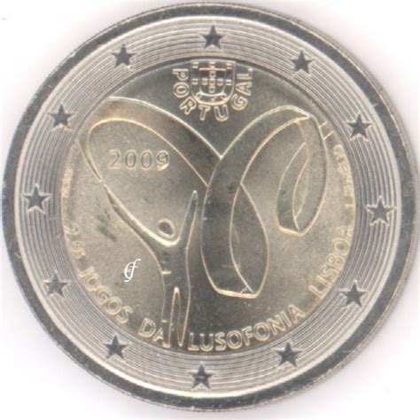 2 Euro Gedenkmünze Portugal 2009 Lusophonie Eurofischer