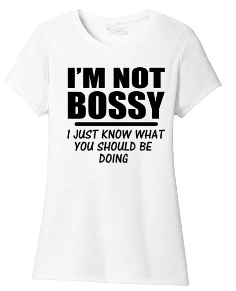 ladies i m not bossy i just know what you should be doing funny shirt tri blend ebay