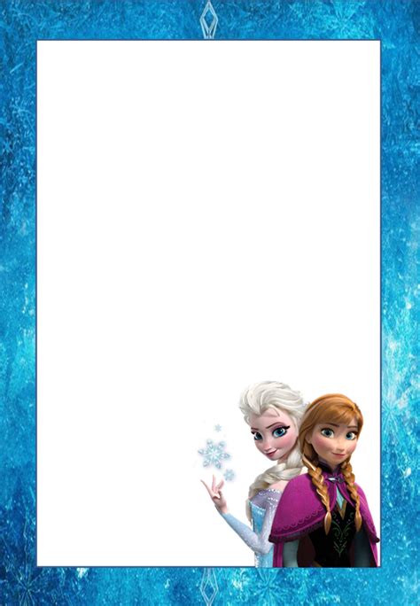 Frozen Free Printable Frames Invitations Or Cards Oh My Fiesta In