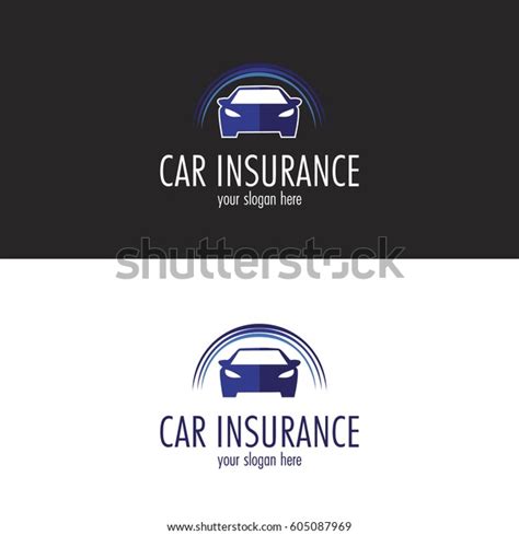 Car Insurance Logo Stock Vector Royalty Free 605087969 Shutterstock