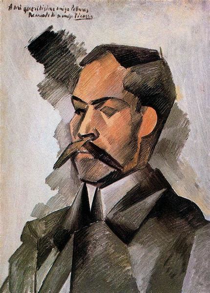 © olga picasso / picassolive. Portrait of Manuel Pallares, 1909 - Pablo Picasso ...