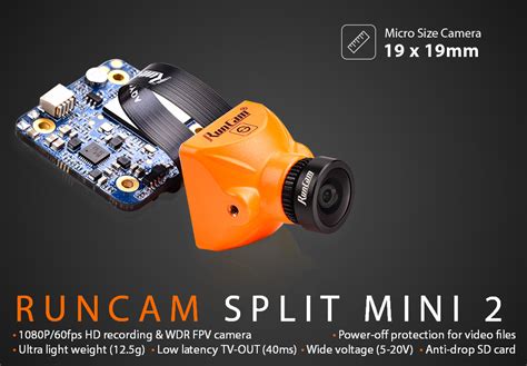 Runcam Split Mini 2 Wdr 1080p 60fps Hd Fpv Camera