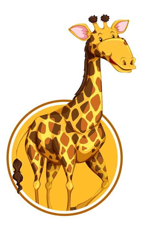 Here are the 30 awesome examples of giraffe logo for your inspiration. A giraffe on sticker template - Download Free Vectors ...