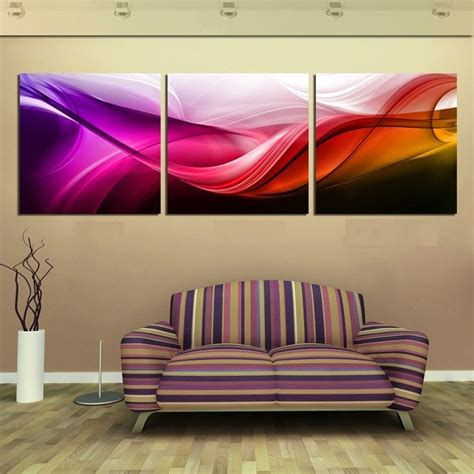 Framed 3 Panels Abstract Canvas Print Wall Art The Warehouse