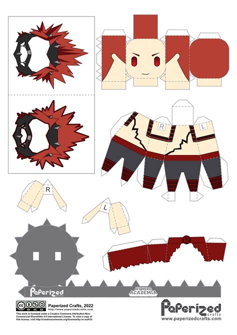 Boku No Hero Academia Paperized Kirishima Eijiro Anime Paper Anime