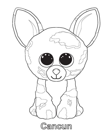 Coloring for girls and boys. Kleurplaten Beanie Boo