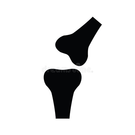 Knee Bones Icon Human Knee Joint Stock Vector Illustration Of Health