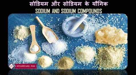 सोडियम और सोडियम के यौगिक Sodium And Sodium Compounds In Hindi