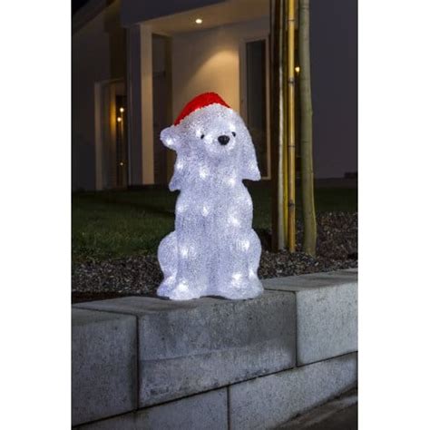 A tree that you cover with lights and other decorations at christmas. Konstsmide Christmas Acrylic Dog Figure with White LED's ...