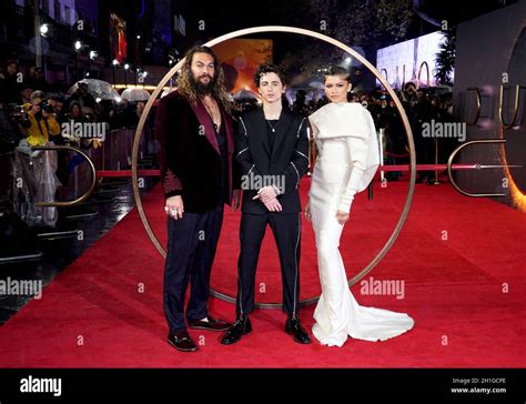 Jason Momoa Left Timothee Chalamet And Zendaya Attend A Special Screening Of Dune At The