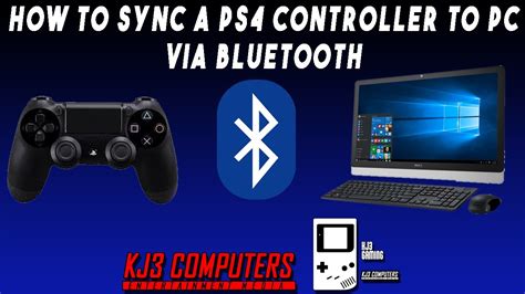How To Sync A Ps4 Controller To Pc Via Bluetooth Youtube