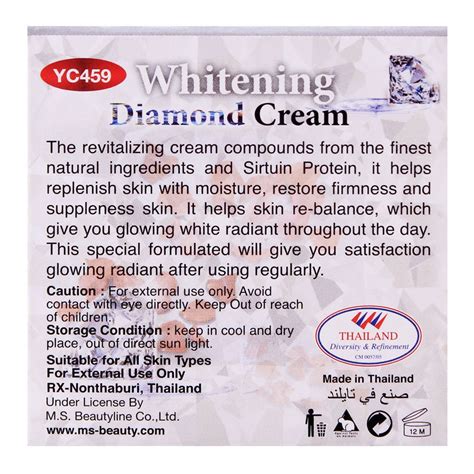 Purchase Yc Whitening Diamond Cream Rejuvenate And White Skin 4g Online